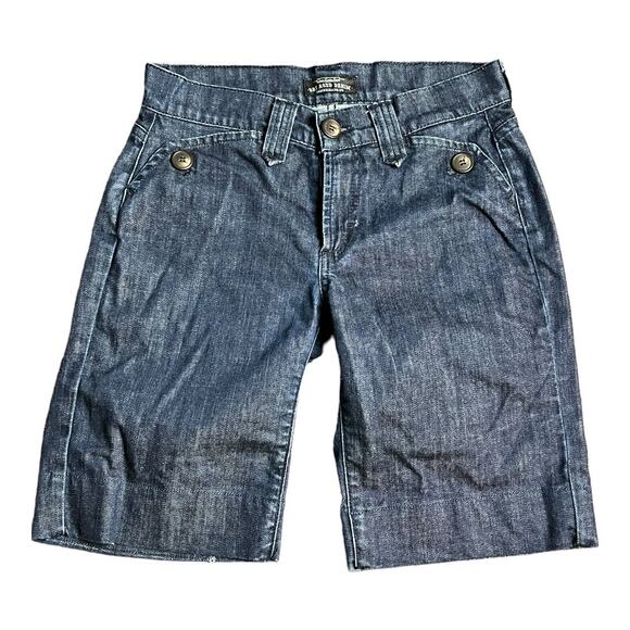 James Jeans Womens Chambray Shorts 27 Preppy Twee Denim Jean Casual - Picture 1 of 4